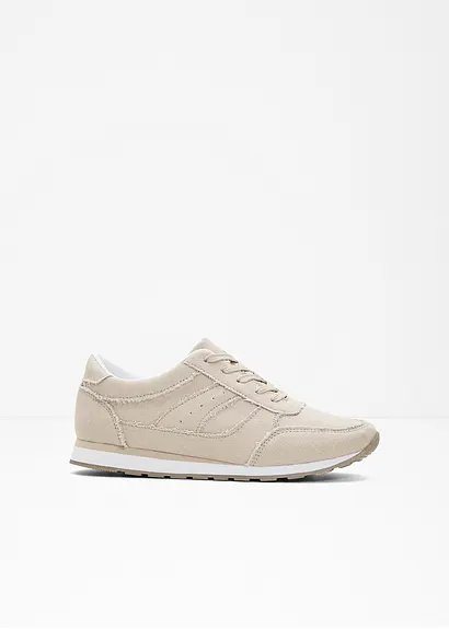 Sneaker in beige - bonprix