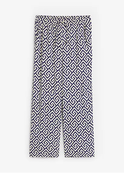 Marlenehose in blau von vorne - bonprix