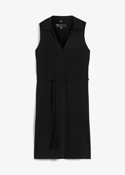 Shirtkleid in schwarz von vorne - bpc selection