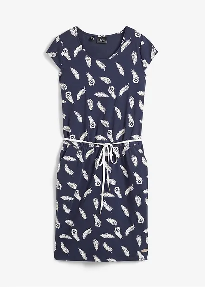 Shirtkleid in blau von vorne - bonprix