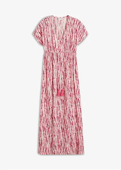 Maxikleid aus Viskose in lila von vorne - bonprix