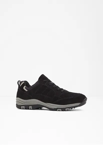 Trekkingschuh aus Leder in schwarz - bonprix