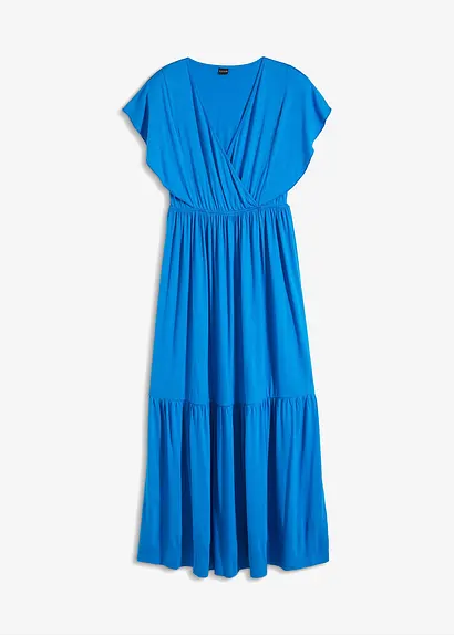 Maxikleid in blau von vorne - bonprix