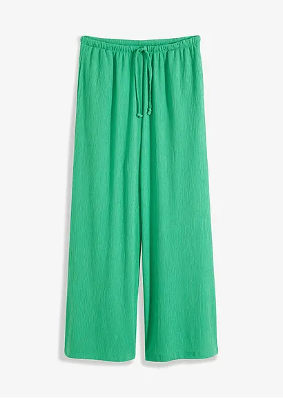 Jersey-Hose in grün von vorne - bonprix