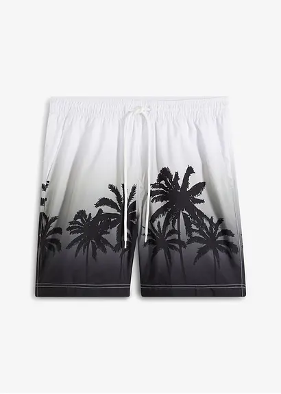 Strand-Longshorts in weiß von vorne - bpc bonprix collection