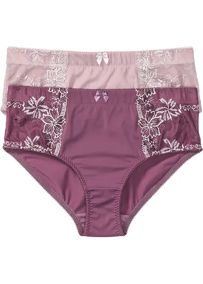 Formslip (2er Pack) in lila von vorne - bonprix