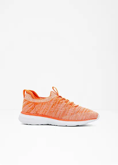 Sneaker in orange von vorne - bonprix