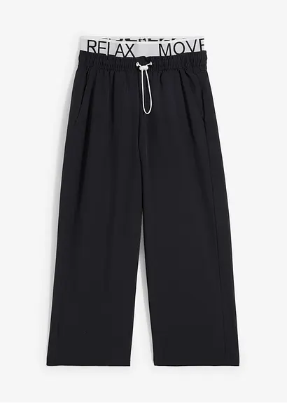 Schnelltrocknende Funktions-Hose in schwarz von vorne - bonprix
