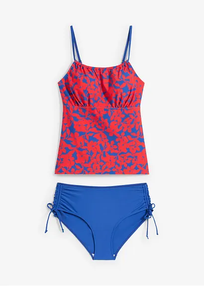 Tankini (2-tlg. Set) in blau von vorne - bonprix