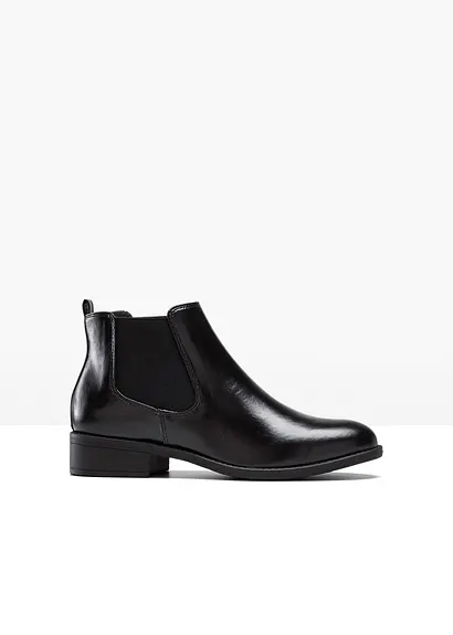 Chelsea Boot in schwarz von vorne - bonprix