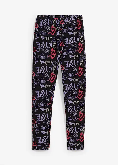 Thermo-Leggings in schwarz von vorne - bonprix