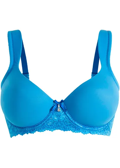 Schalen BH mit Bügel in blau von vorne - bonprix