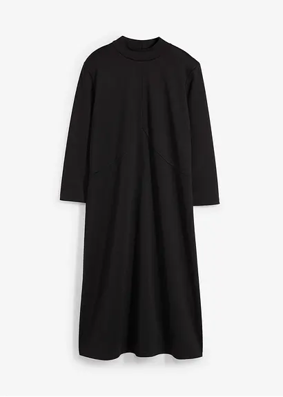 Jerseykleid aus Punto di Roma in schwarz von vorne - bonprix