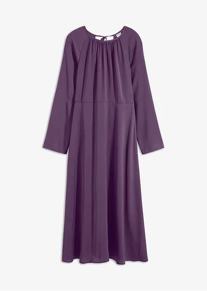 Maxikleid in lila von vorne - bonprix