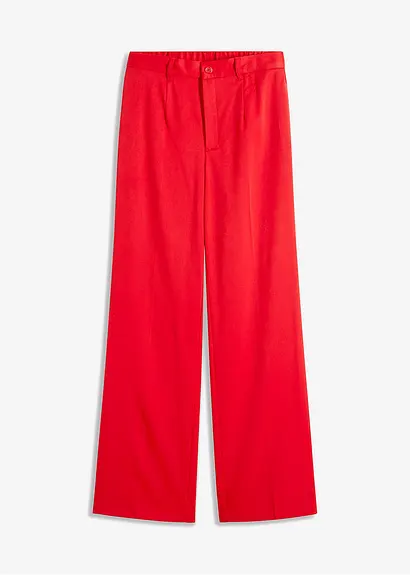 Straight Leg Anzugshose in rot von vorne - bonprix
