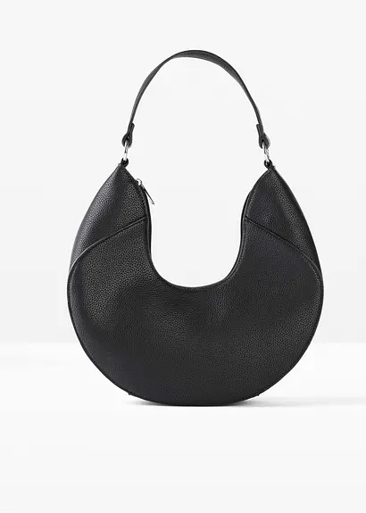 Handtasche in schwarz von vorne - bonprix