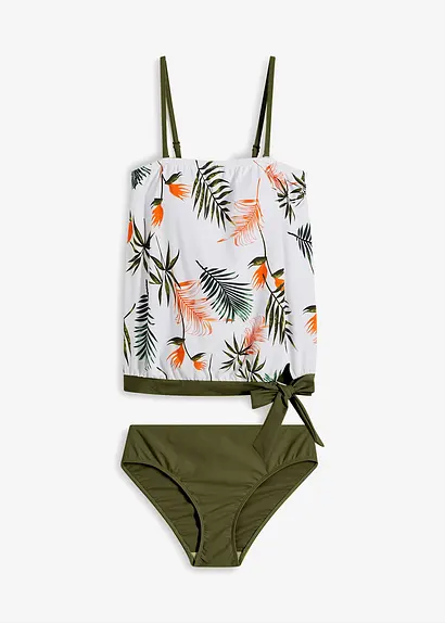 Tankini (2-tlg.Set) in weiß von vorne - bonprix