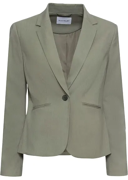 Blazer, Petite in grün von vorne - bonprix