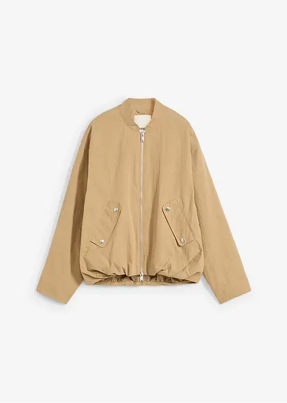 Soft Blouson in braun von vorne - bonprix