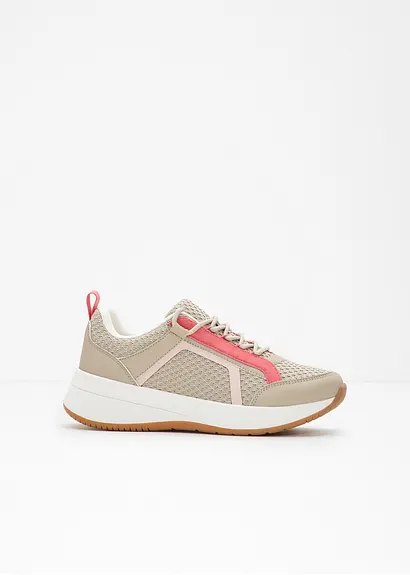 Sneaker in beige - bonprix