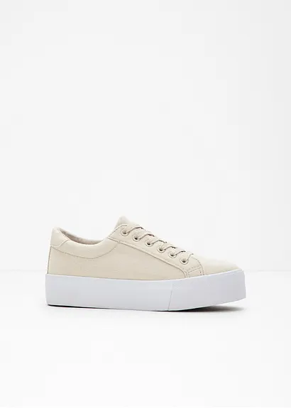 Plateau Sneaker in beige - bonprix