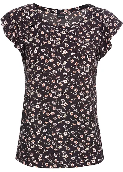 Shirt in schwarz von vorne - bonprix