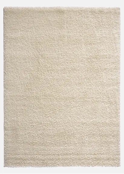 Hochflor Teppich in beige - bonprix