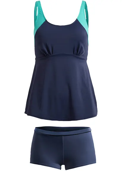 Tankini (2-tlg.Set) in blau - bonprix