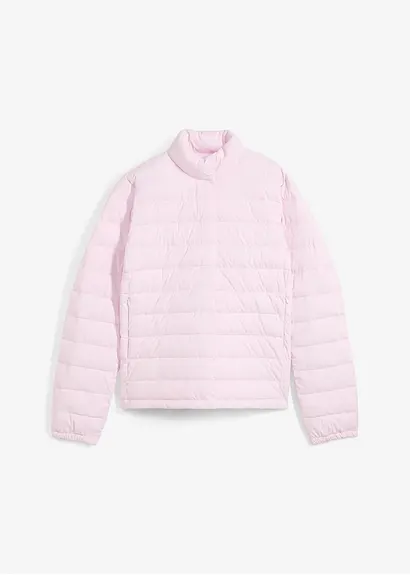 Steppjacke, leicht, mit Beutel in lila von vorne - bonprix