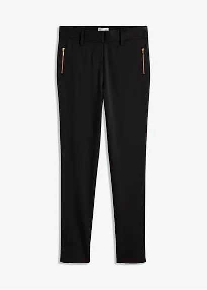 Schlupfhose in schwarz von vorne - bonprix
