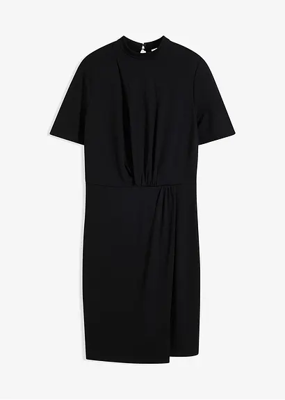 Kleid in schwarz von vorne - bonprix