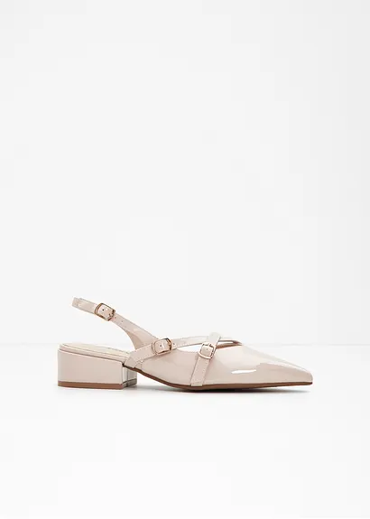 Sling Pumps in beige - bonprix