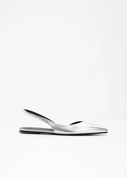 Sling Ballerina in silber - bonprix