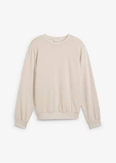 Sweatshirt in grau von vorne - bonprix