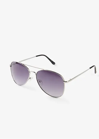 Sonnenbrille in schwarz von vorne - bonprix