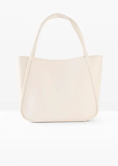 Shopper in beige von vorne - bonprix
