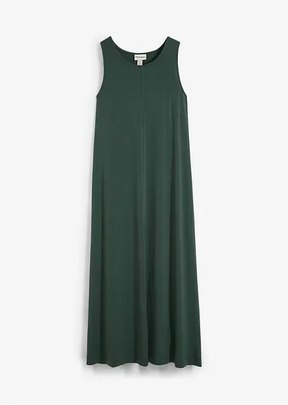 Midikleid in A-Linie in grün von vorne - bonprix