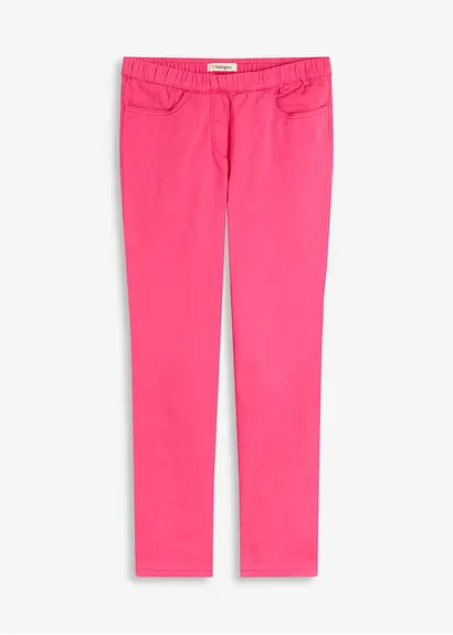 7/8 Schlupfhose mit Stretch in pink von vorne - bonprix