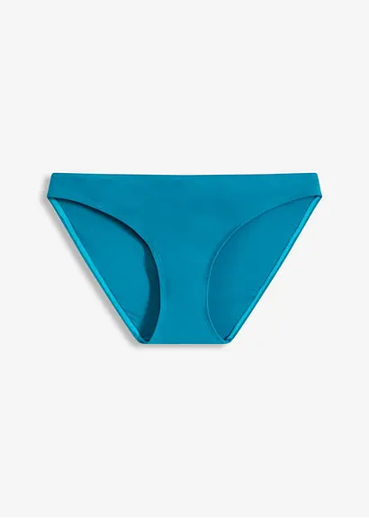 Knappe Bikinihose mit normalem Beinausschnitt in petrol von vorne - bonprix