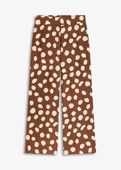 Jersey-Hose in braun von vorne - bonprix