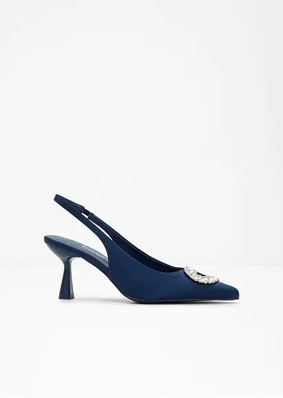 Sling Pumps in blau - bonprix