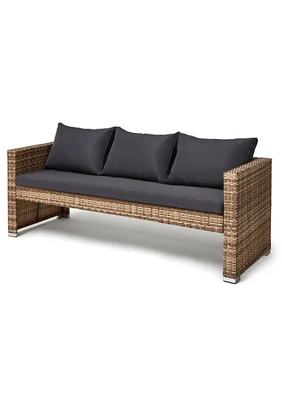 Gartensofa in braun von vorne - bpc living bonprix collection