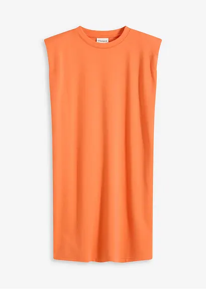Minikleid mit Schulterfokus in orange von vorne - bonprix