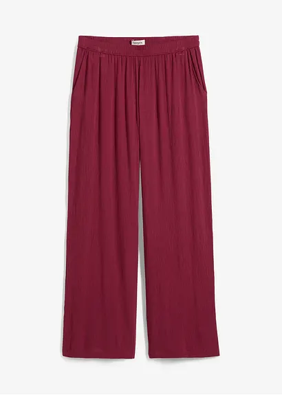 Palazzo-Hose aus softer Viskose in rot von vorne - bonprix