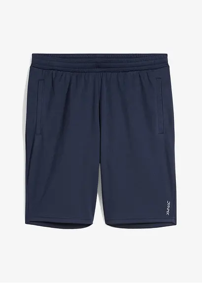Sport-Shorts, schnelltrocknend in blau von vorne - bonprix