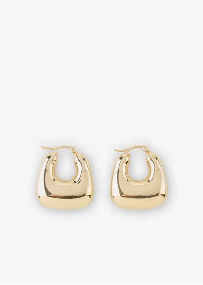 Creolen in gold von vorne - bonprix