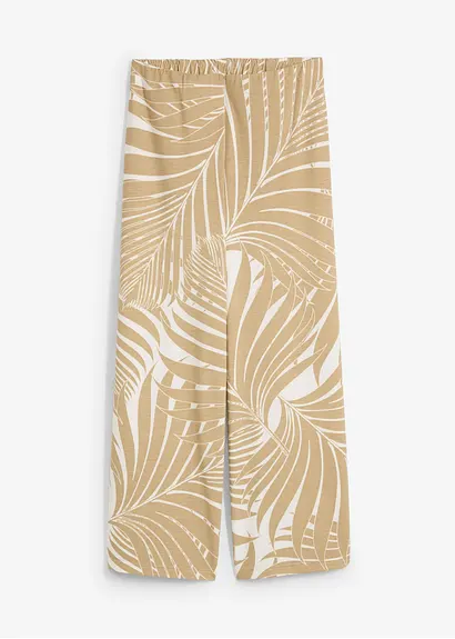 Culotte aus softem Viskose-Mix in weiß von vorne - bonprix