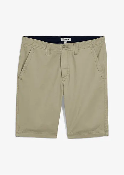 Chino-Bermuda, Regular Fit in grün von vorne - bonprix