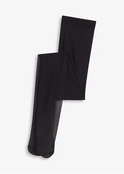 Schwangerschafts-Strumpfhose mit Komfortbündchen 20 DEN in schwarz von vorne - bonprix
