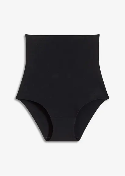 Unsichtbarer Light Shape Slip aus reiner Baumwolle in schwarz von vorne - bonprix